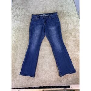 Old Navy Jeans Womens Size 14 Short Blue Curvy Bootcut High Rise Denim D986